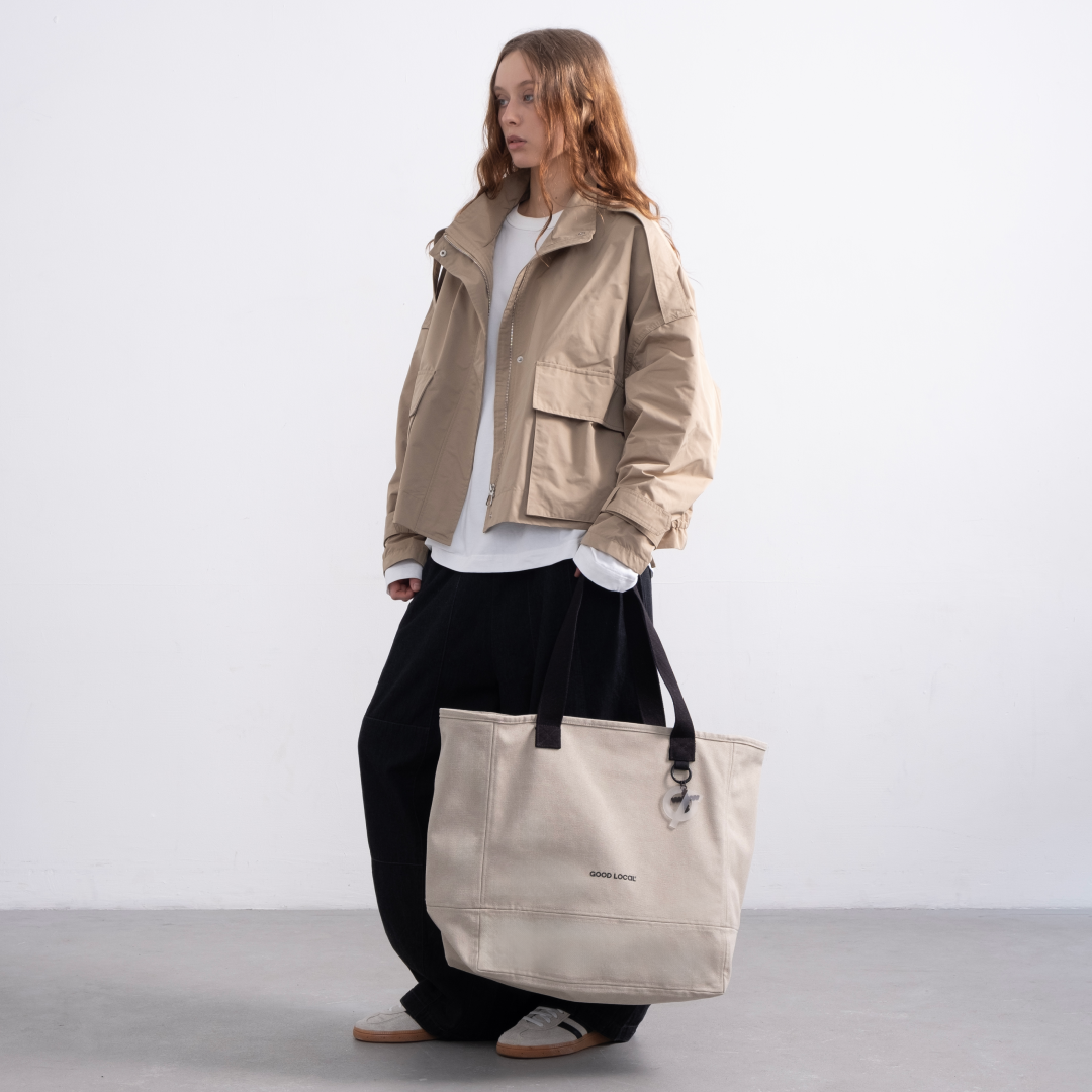 картинка Shopper Canvas Line Beige от магазина Good local